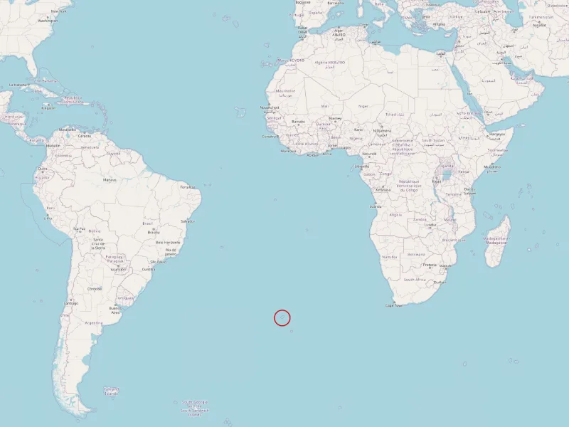 Inaccessible Island rail distribution map